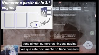 SOLUCION Cómo conseguir Enumerar Páginas en Word a Partir de la Tercera Hoja ✔ [upl. by Dwayne]