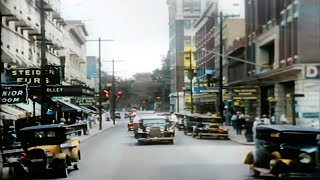 Charleston West Virginia 1932 in color 60fps Remastered wsound design added [upl. by Haden621]