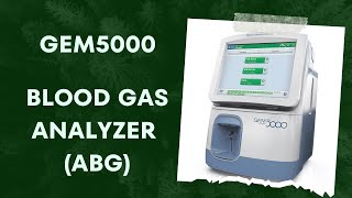 GEM 5000 BLOOD GAS ANALYSER [upl. by Kilroy661]