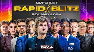 Magnus Gukesh ArjunPragg Anish  Superbet Grand Chess Tour 2024 Day 4 [upl. by Elrahc425]