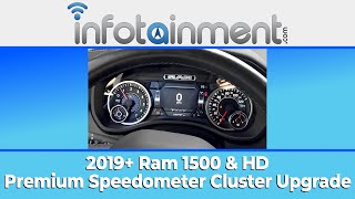 2019 Ram 1500 2500 3500  Premium Speedometer Cluster Upgrade DIY Plug amp Play [upl. by Pliske]