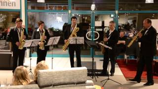 20130413 CouchMusik 21 Saxophon Quintett  LOVE [upl. by Ordisi189]