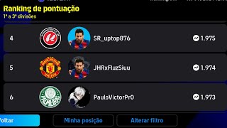 RUMO AO TOP 1 NO EFOOTBALL MOBILE [upl. by Cooe]