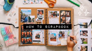 DIY HOW TO SCRAPBOOK ideas amp inspiration [upl. by Orhtej]