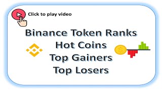 Binance Token Ranks Hot Coins Top Gainers Top Losers [upl. by Jacqueline]