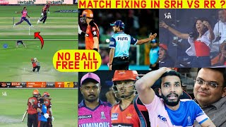 SANDEEP SHARMA NO BALL 🥵 SRH VS RR LAST OVER  NO BALL RR VS SRH  ABDUL SAMAD LAST BALL SIX [upl. by Lipman]