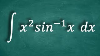 Integral of x²  arcsinx [upl. by Harlen648]