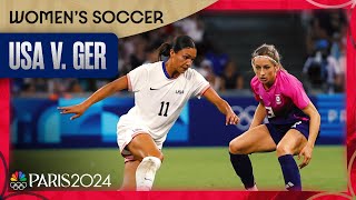 USWNT IMPRESSES in 41 win over Germany to remain unbeaten at Paris Olympics  NBC Sports [upl. by Dorinda228]