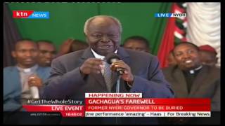 Former President Mwai Kibakis speech during former Nyeri Governor Nderitu Gachaguas farewell [upl. by Pressman]