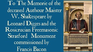 Leonard Digges amp the RosicrucianFreemasonic Stratford Monument commissioned by Francis Bacon [upl. by Bryanty]