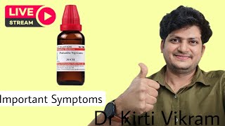 Live DRKirti Vikram  Homeopathic Medicine Pulsatilla Important Symptoms  Episode 1758 11222 [upl. by Tselec]