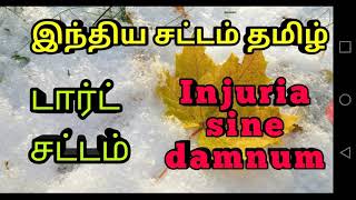 Injuria sine damnum in Tamil  Tort Law [upl. by Llabmik]