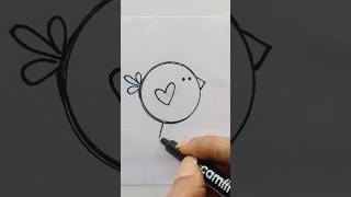 🔥 Draw Cute Cartoon easy step by step shorts easydrawing draweasy simplestrokes simpledrawing [upl. by Adran]