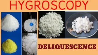 HYGROSCOPY AND DELIQUESCENCE [upl. by Thurmann]