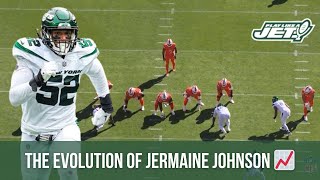 The evolution of Jermaine Johnson How he DOMINATED Denver  Jets Film Breakdown 🎥👀 [upl. by Hyps]