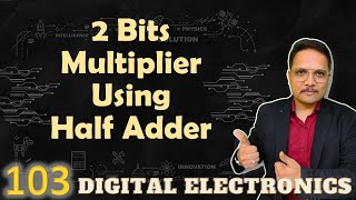 2Bit Multiplier Implementation using Half Adders Designing Circuit and Process [upl. by Fast935]