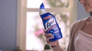 Remove Toilet Stains Lysol Advanced Deep Cleaning Toilet Bowl Cleaner Review [upl. by Aday854]