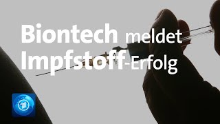 Biontech veröffentlicht vielversprechende Daten zu CoronaImpfstoff [upl. by Enaamuj982]