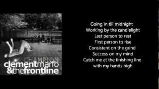 Champion  Clement Marfo and The Frontline  Lyrics [upl. by Navonod]