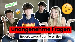 JUNGS stellen UNANGENEHME Fragen an ein MÄDCHEN 😈😳  robertwhite mit LisaKuppers [upl. by Ylrrad]