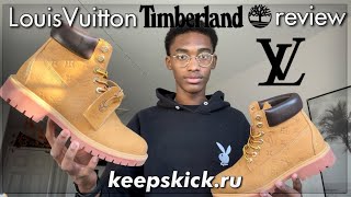 best Timberland boot reps  Louis Vuitton x Timberland review  keepskickru [upl. by Drareg]