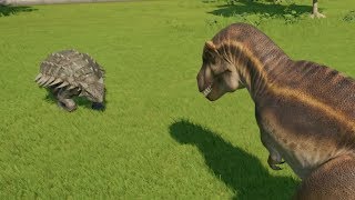 Ankylosaurus Destroys The New BIG 6 Acrocanthosaurus TRex Spinosaurus IRex Giga Carcharodonto [upl. by Lauber]