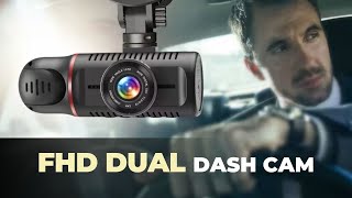 Vlokda Dual Dash Cam Review FHD Front and Inside View [upl. by Ibby]