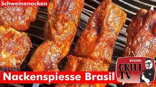 Nacken am Spieß Nackenspiesse Brasil 71 Nackenzerlegung 13  Rummel Grill TV rummelgrilltv [upl. by Kano230]