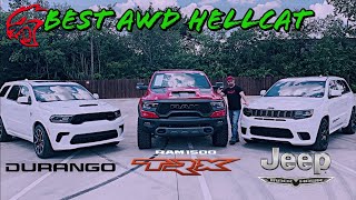 Which is the BEST AWD Hellcat Durango Trackhawk or TRX [upl. by Willcox]