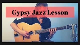 Django Reinhardt quotLes Yeux Noirsquot lesson [upl. by Schwejda113]