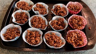 Falkland Islands Bakes Easy Chocolate Rice Crispy Cakes [upl. by Atok292]