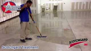 Concrete Polishing Fort Lauderdale  Garage Floor Polishing  Scotchgard Stone Protector [upl. by Eninahpets]