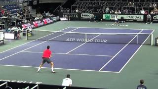 MOSELLE OPEN 2015  KENNY DE SCHEPPER VS HUGO NYS  QUALIFICATIONS [upl. by Eenel]