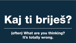 Learn Zagreb Dialect 2 Jargon amp Common Phrases [upl. by Karna55]