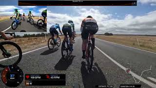 Tour of Goolwa 2023  Stage 2  last 2km bunch sprint for 8th [upl. by Fisuoy]