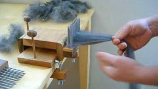 Combing Wool with Benjamin Green Standard Wool Combing Kit [upl. by Ellary]