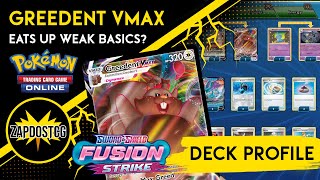 Greedent VMAX Deck Profile Fusion Strike Decklist  DESTROY ALL SOBBLES Pokemon TCG [upl. by Hugibert]