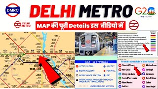 delhi metro map kaise dekhe  delhi metro route  delhi metro app  delhi metro lines and stations [upl. by Athalia241]