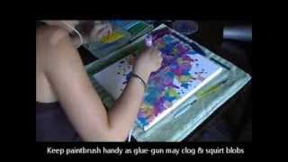 Melted Crayon Painting  Time Lapse amp Directions [upl. by Eastlake]