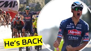 Mathieu van der Poels COMEBACK WIN in Coppi e Bartali 2022 [upl. by Zap456]