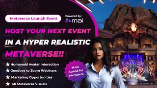 MAI Labs HyperRealistic Metaverse Spaces Unleashing Immersive Events with Humanoid Avatars [upl. by Arorua]