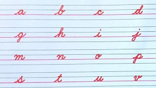 How to write English Cursive writing a to z  Small letters abcd  Cursive handwriting practice abc [upl. by Intyre15]