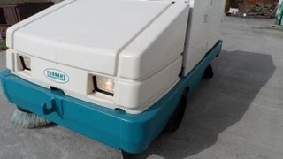 2002 Tennant 8410 Sweeper ScrubberWork Mode [upl. by Elitnahc145]