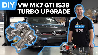 Mk7 Volkswagen GTI IS38 Turbo Upgrade DIY Audi A3 S3 VW Golf R amp More [upl. by Enimassej9]