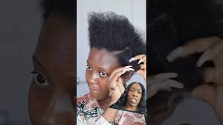 Hairstylist Natural Hair DIY reaction hairstyle [upl. by Ailaht]