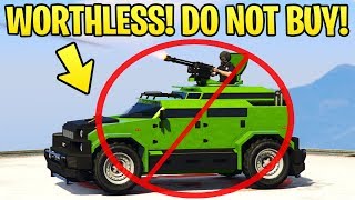 BUYER BEWARE The MOST WORTHLESS Vehicle in GTA Online Menacer vs Insurgent Pickup vs Nightshark [upl. by Direj]