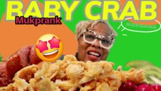 The Ultimate Crunch For Lunch Epic Baby Crab Mukbang Eating Show [upl. by Theresina]