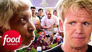 Gordon Ramsay Is Bossed Around By quotAuntiequot While Cooking For Malaysian PM  Gordons Great Escape [upl. by Hait]