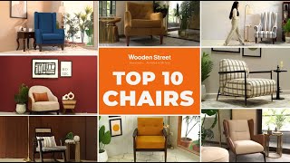 Top 10 Chairs for Home  Latest Chair Designs 2023 Lounge Chair for Bedroom  WoodenStreet [upl. by Ahsart]