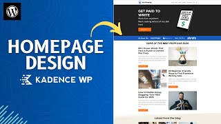 How to Design a Homepage in WordPress Using Kadence blocks [upl. by Aihsyt555]